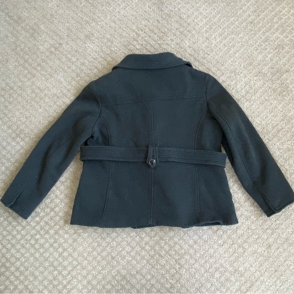 Kenneth Cole Cropped Gray Jersey Belted Jacket - Picture 9 of 13